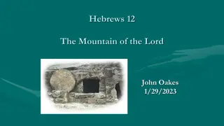 Hebrews 12: Insights on the Mountain of the Lord