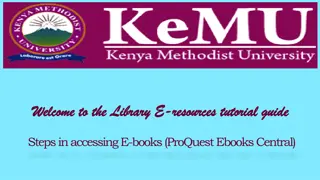 Step-by-Step Guide to Accessing E-Books at KeMU Library