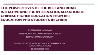 Perspectives on Belt and Road Initiative in Chinese Higher Education