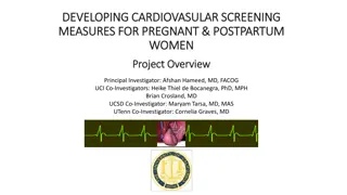 Developing Cardiovascular Screening Measures for Pregnant and Postpartum Women Project