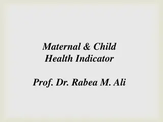 Maternal and Child Health Indicators: Objectives and Mortality Rates