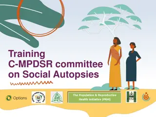 Facilitator Guide for Training Community Members on C-MPDSR and Social Autopsies