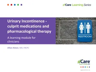 Understanding Medications and Pharmacological Therapy for Urinary Incontinence