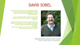 Inspiring Nature and Education: The Philosophy of David Sobel