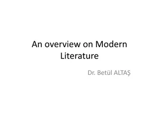 Evolution of Modern Literature in the 20th Century