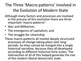 Evolution of Modern State: Three Macro-Patterns Explored