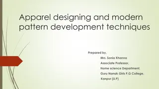 Modern Techniques in Apparel Designing and Pattern Development by Mrs. Sonia Khanna