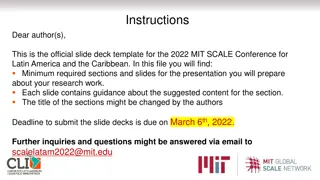 Official Slide Deck Template for the 2022 MIT SCALE Conference