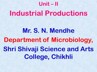 Industrial Production of Citric Acid and Microbial Fermentation