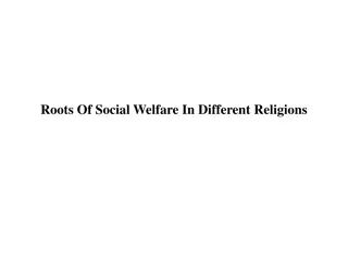 Perspectives on Social Welfare in Different Religions