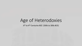 Ancient Heterodoxies: Buddhism and Other Radical Ideas in the 6th to 4th Centuries BCE