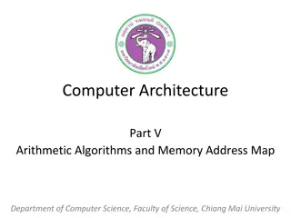 Computer Architecture: Arithmetic Algorithms and Memory Address Mapping