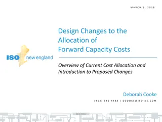 Proposed Changes to Forward Capacity Cost Allocation