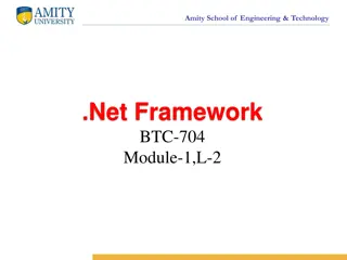 Overview of .NET Framework and CLR Architecture at Amity School of Engineering