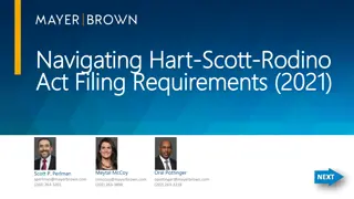 HSR Filing Requirements and Process