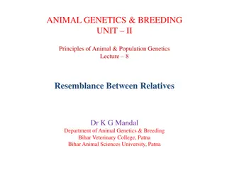 Understanding Resemblance Between Relatives in Animal Genetics & Breeding