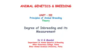 Degree of Inbreeding in Animal Genetics and Breeding