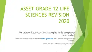Vertebrate Reproductive Strategies and Success Factors