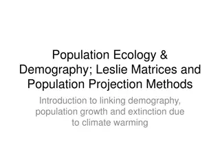 Population Ecology and Demography Through Leslie Matrices