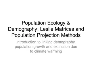Understanding Population Ecology and Demography Through Leslie Matrices