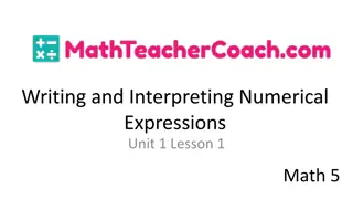 Understanding Numerical Expressions in Mathematics