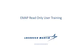 EMAP Read-Only User Training Overview