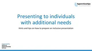 Effective Strategies for Inclusive Presentations to Individuals with Additional Needs