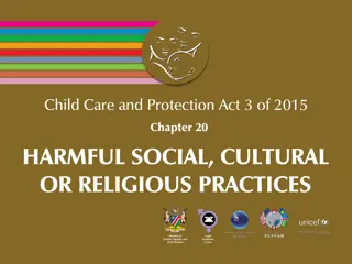 Safeguarding Children: Legislation Against Harmful Practices