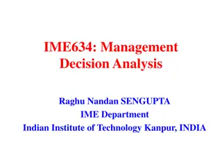 Decision Analysis and Operations Research in Management