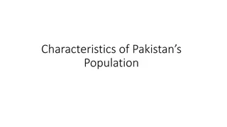 Population Characteristics and Control in Pakistan