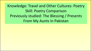 Cultural Identity and Poetry Comparison