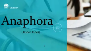 Anaphora in Literature: Analysis of Jasper Jones Examples