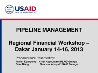 Pipeline Management in Regional Financial Workshops