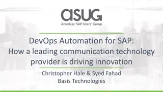 Driving Innovation in Communication Technology Through DevOps Automation for SAP