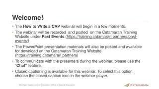 How to Write a CAP Webinar Overview