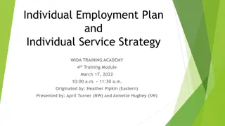 Individual Employment Plan (IEP) and Individual Service Strategy (ISS) in WIOA Training Academy