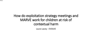 Understanding Exploitation Strategy Meetings and MARVE for Children at Risk of Contextual Harm
