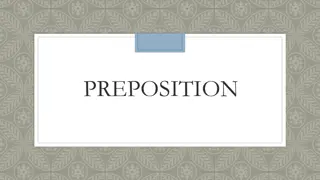 Prepositions: Types, Functions, and Examples