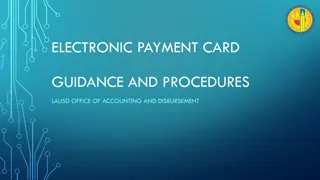 LAUSD Electronic Payment Card Guidance and Procedures