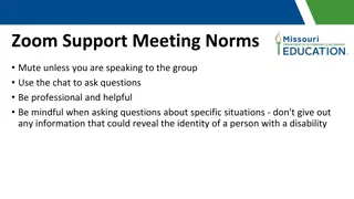 Best Practices for Zoom Support Meeting Norms and IEP Development