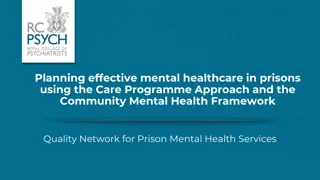 Enhancing Mental Healthcare in Prisons: Integrating Care Programme Approach and Community Mental Health Framework