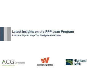 Insights on PPP Loan Program and Practical Tips