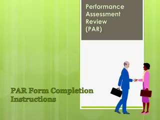 Completing Performance Assessment Review (PAR) Form: Step-by-Step Guide