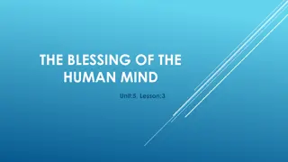 The Blessing of the Human Mind in Islam