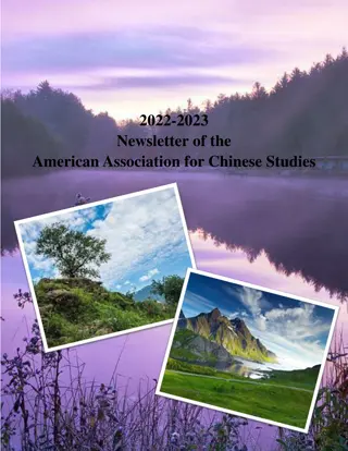 American Association for Chinese Studies Newsletter 2022-2023