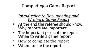 Essential Insights for Writing Game Reports