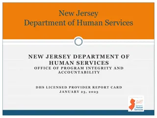 New Jersey DHS Provider Report Card Redesign: Enhancing Transparency and Accessibility