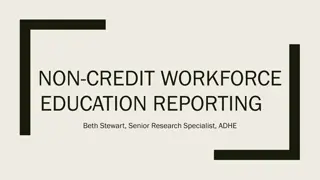 Arkansas Workforce Education Reporting Update