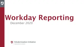 Workday Reporting Strategy and Implementation at WSU