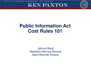 Understanding Public Information Act Cost Rules